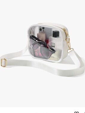 Clear Bag Stadium Approved, Crossbody Transparent Bag for Concerts Sports Events